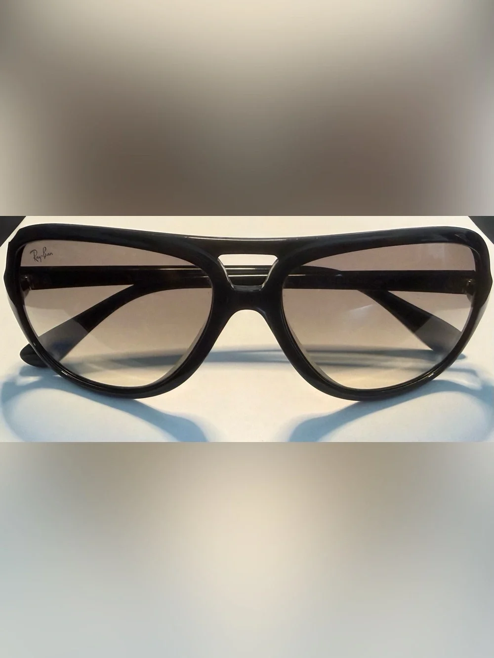 Ray-Ban RB4162 Turbo Aviator Black Gray Gradient Sunglasses 59mm